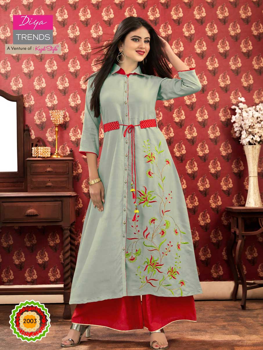 Iconic City Vol-2 Diya Trends Rayon Embroidery Kurti Iconic City Vol-2 Diya Trends Rayon Embroidery Kurti